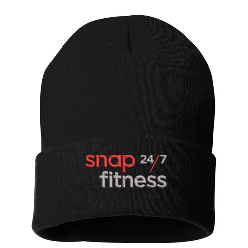 Snap Fitness - 12 Inch Knit Beanie - Red/Grey Thumbnail
