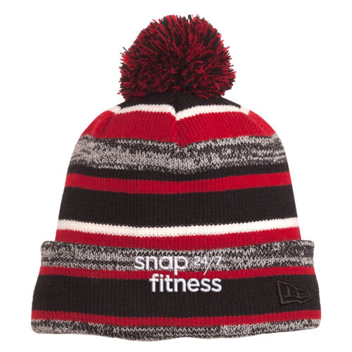 Snap Fitness - 12 Inch Knit Beanie - White Thumbnail